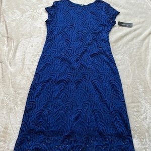 Sharagano dress new cobalt sz 14